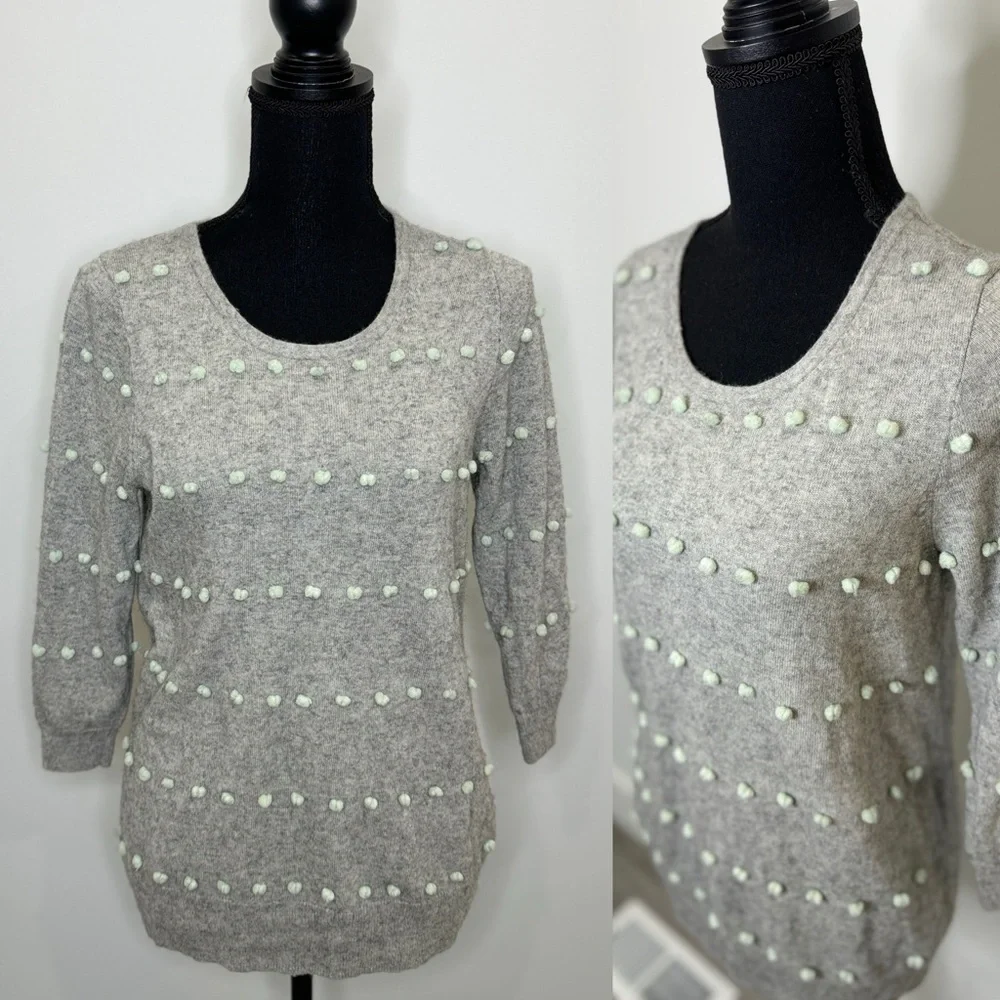 J. Crew Gray Wool Blend Women's Sweater (S)